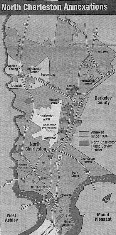 City of North Charleston Annexation Map