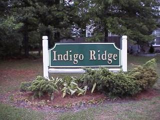 Entrance sign to Indigo Ridge in Windsor Hill