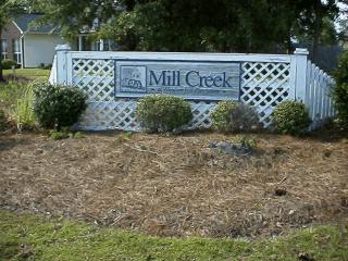 Mill Creek entrance in Windsor Hill Plantation