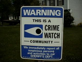 Windsor Hill is a Crime Watch Community!