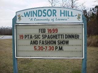 Previous Windsor Hill Elementary School message sign